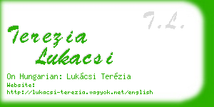 terezia lukacsi business card